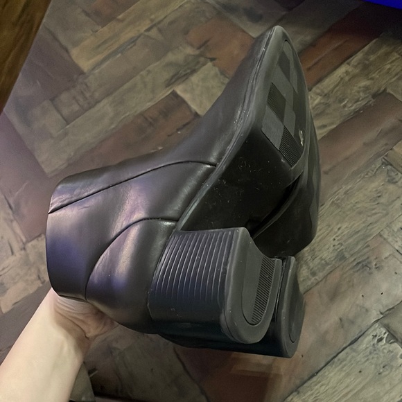 Brown White Mountain Heeled Booties Women’s 6 Ankle Boots Shoes - Picture 4 of 5